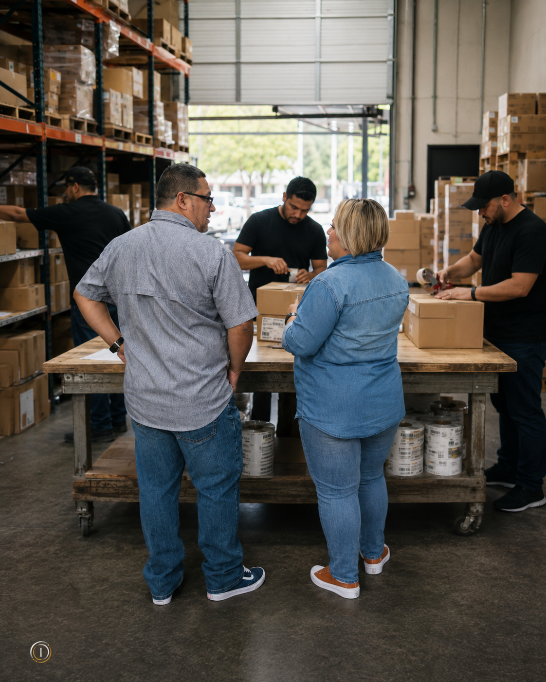 ISKAR Trading team coordinating shipments at the Norcross warehouse